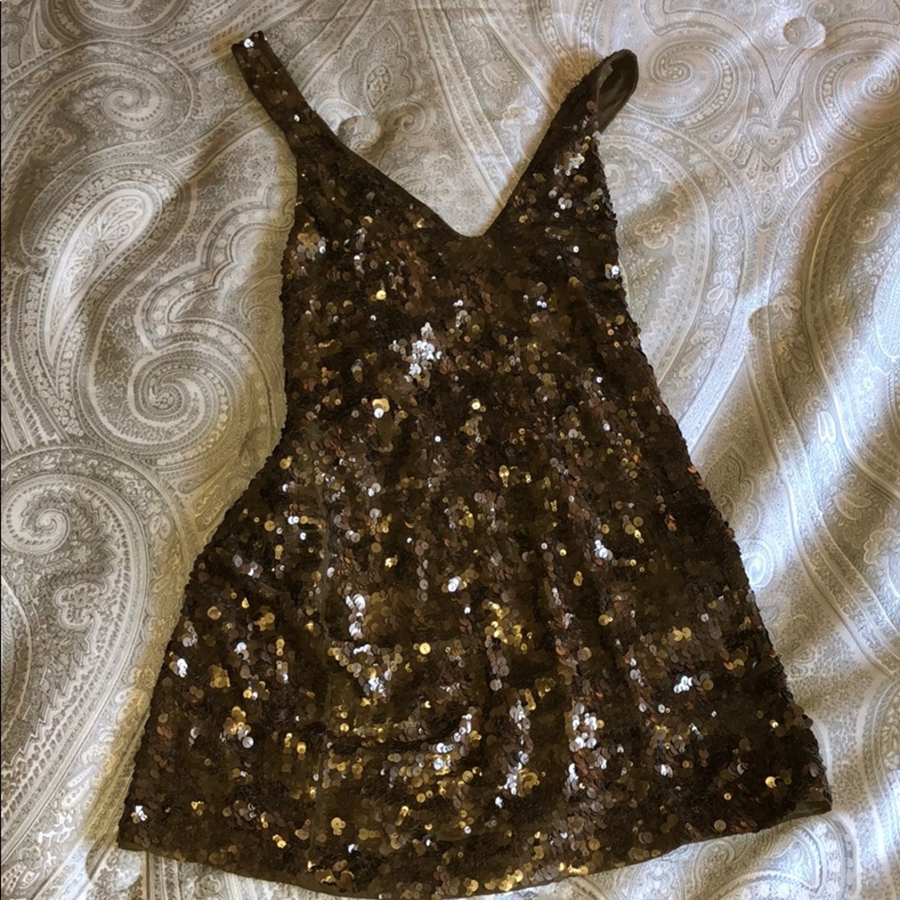 FRENCH CONNECTION sequin mini party dress